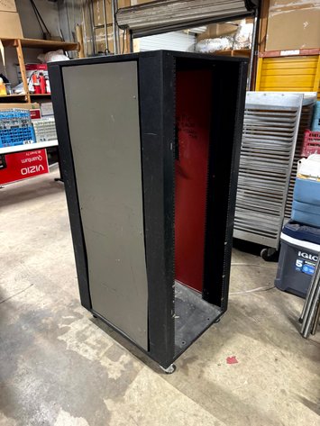 Image for Rolling A/V Equipment Rack Cabinet – Approx. 24