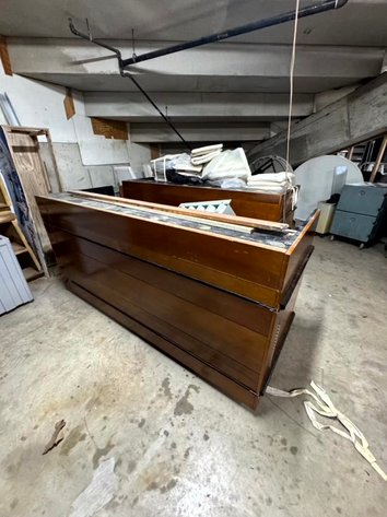 Image for Rolling Wooden Portable Bars with Sinks & Ice Wells
