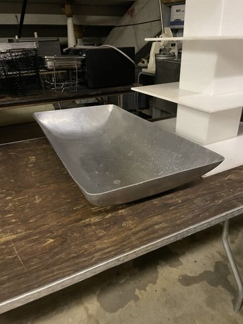 Image for Assorted Extra-Large Pewter Serving Bowls, Platters & Decorative Trays
