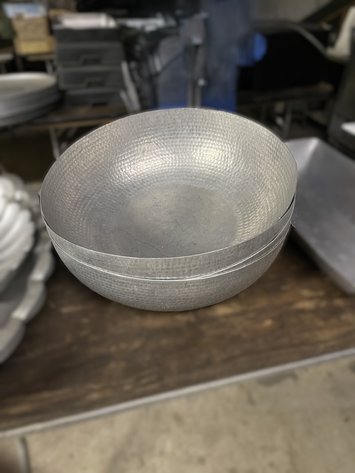 Image for Assorted Extra-Large Pewter Serving Bowls, Platters & Decorative Trays