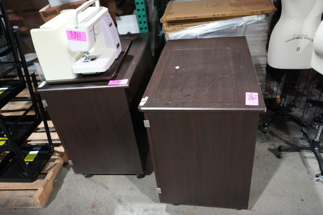Janome Sewing Machine and Cabinet
