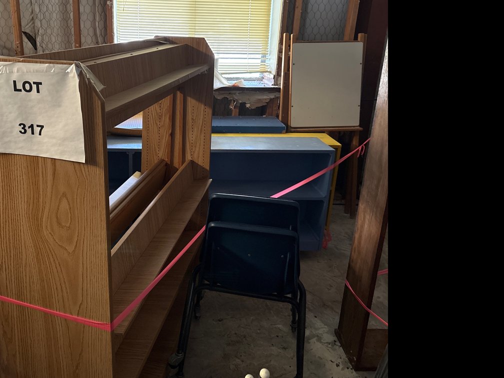 Bookshelves, Rolling Chairs, and Poster Board Cutter