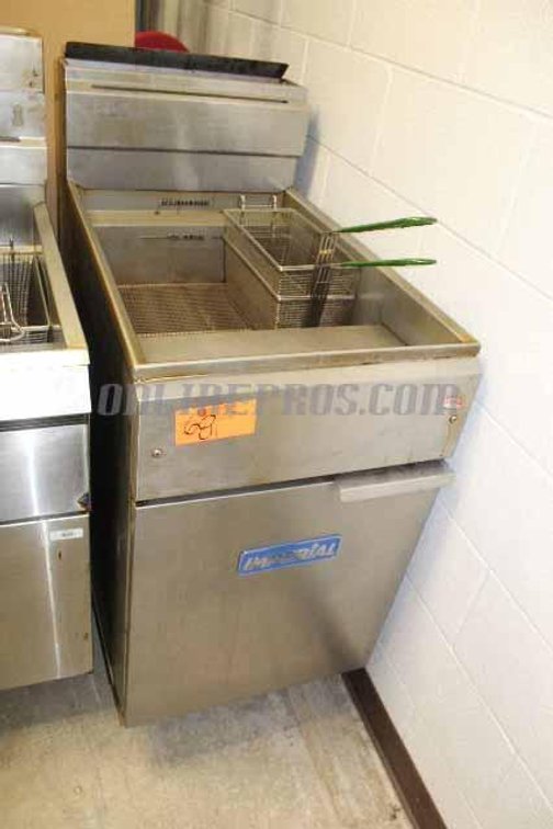 (Lot) Imperial Double Deep Fryer And Baskets