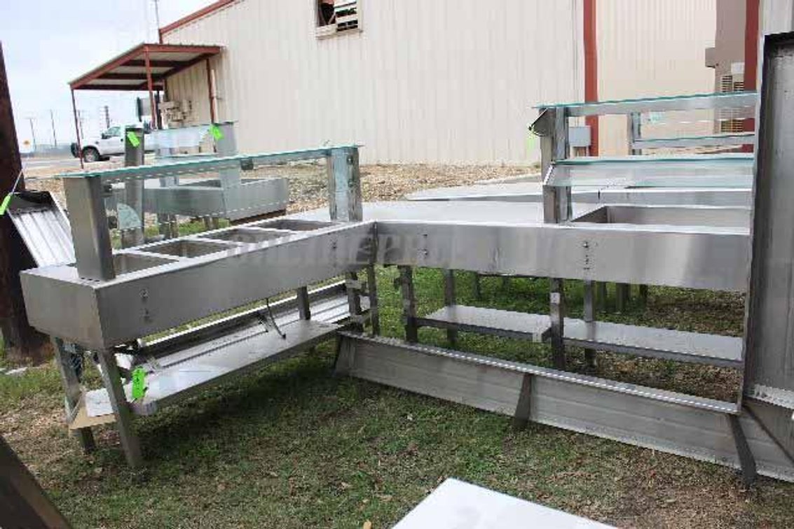 (1) L-Shaped Custom Built Serving Line