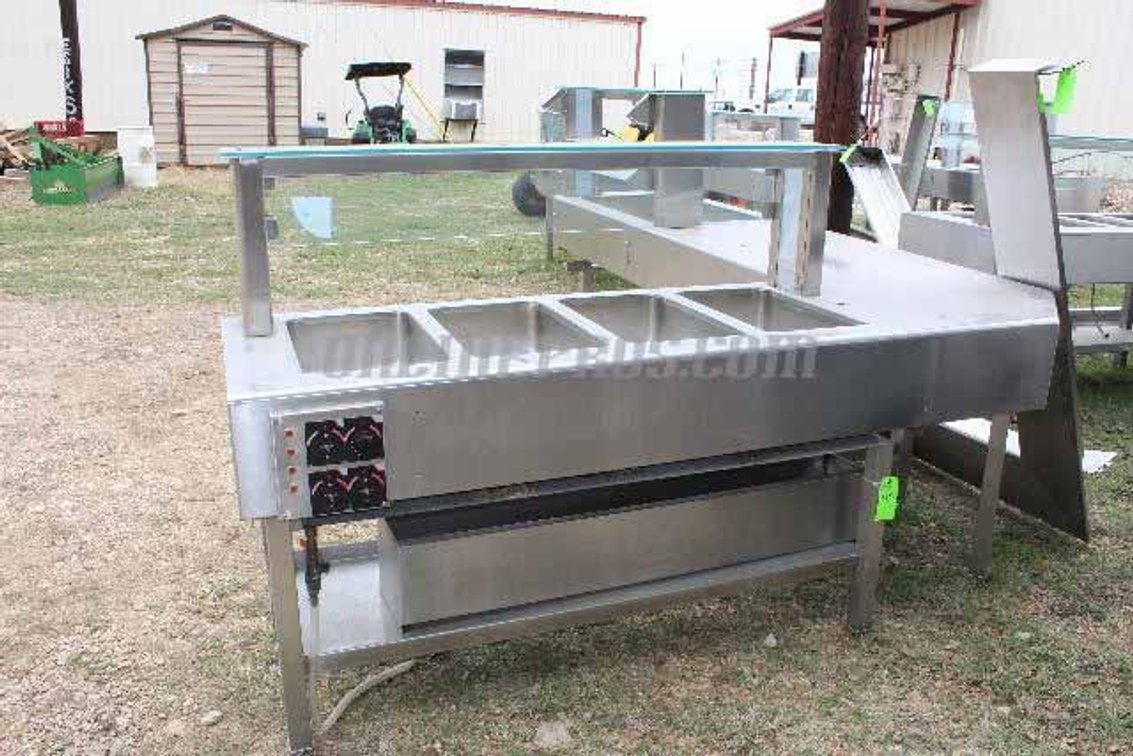 (1) L-Shaped Custom Built Serving Line