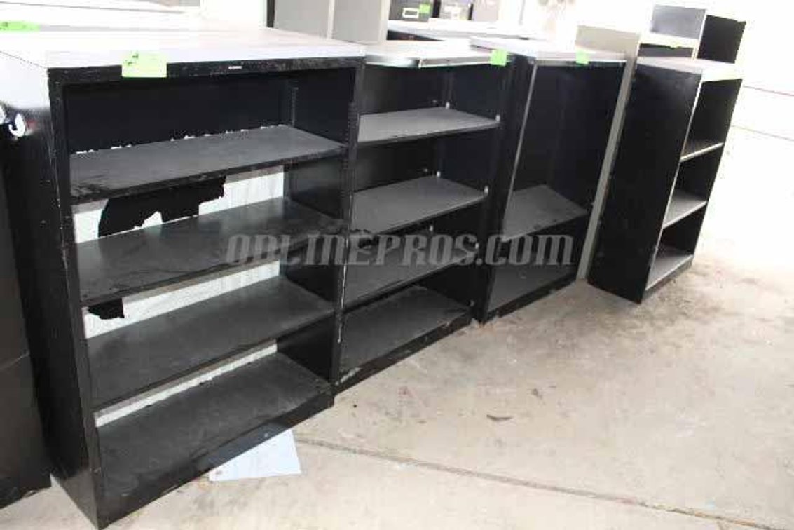 (Lot) Metal Bookcases