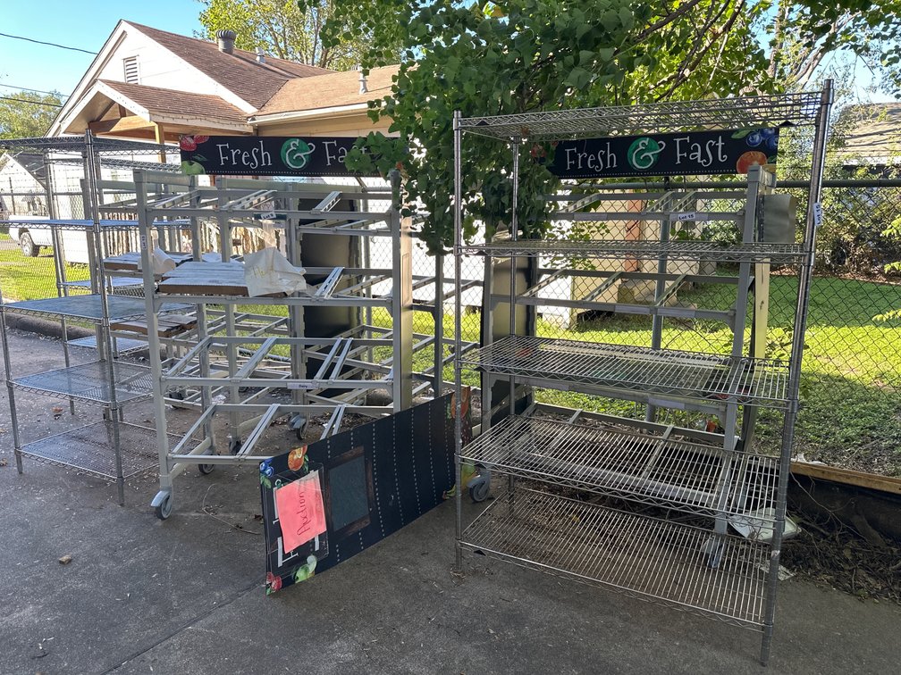 Assorted Carts and Shelves 