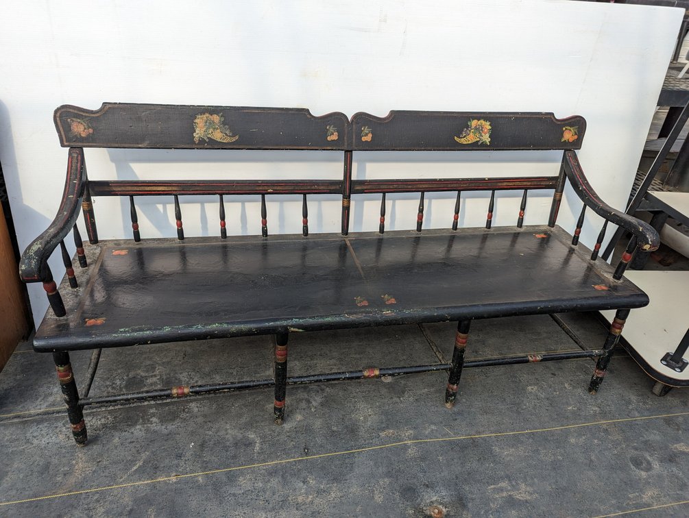 Antique Painted Bench
