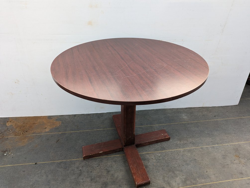 Round Table With Wood Base