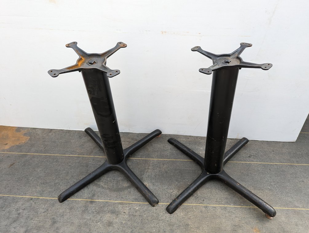 Metal Table Bases With 41x38" Tops