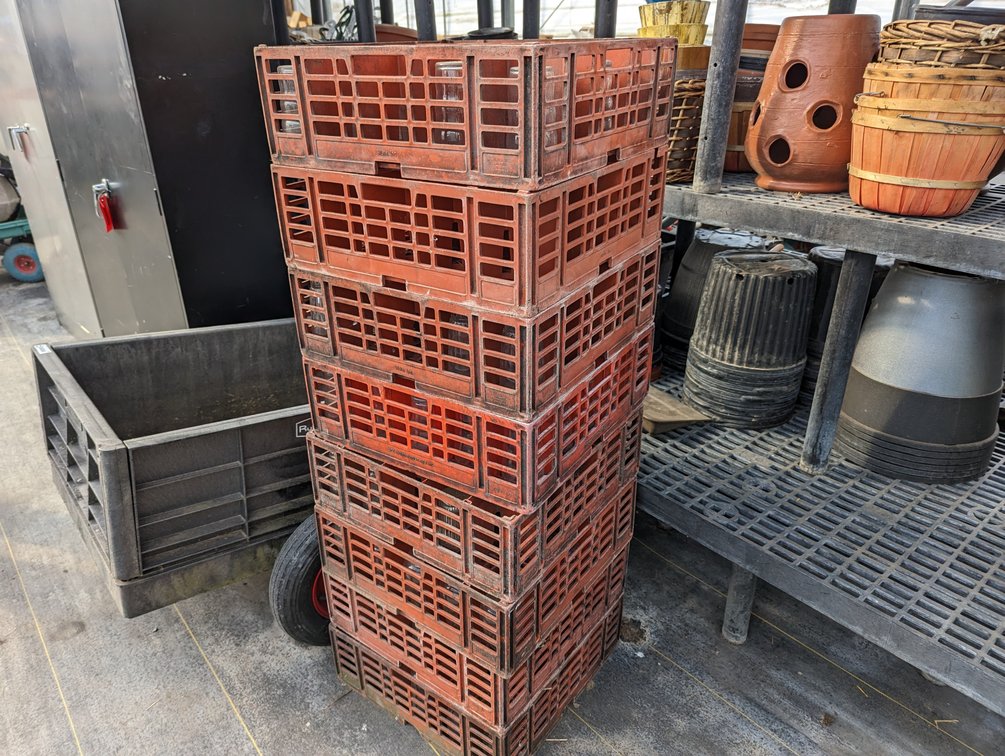 8 Crates With Drinking Glasses