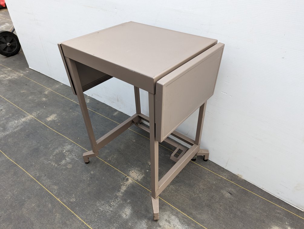 Dropleaf Metal Cart