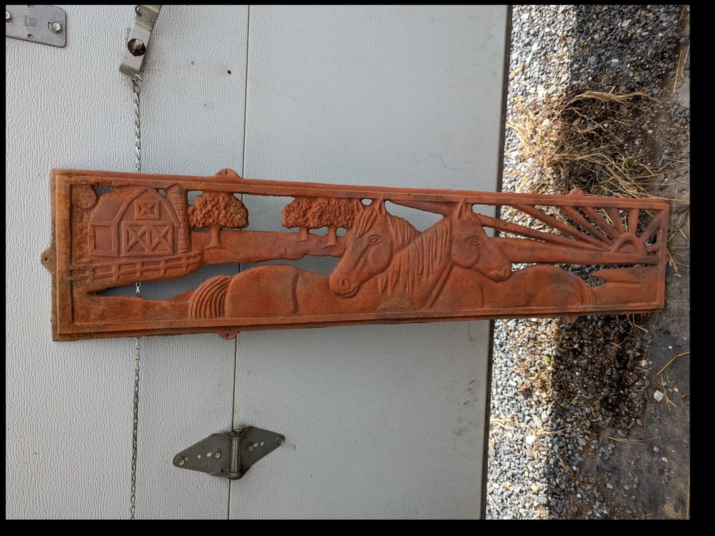 48" Metal Bench Back