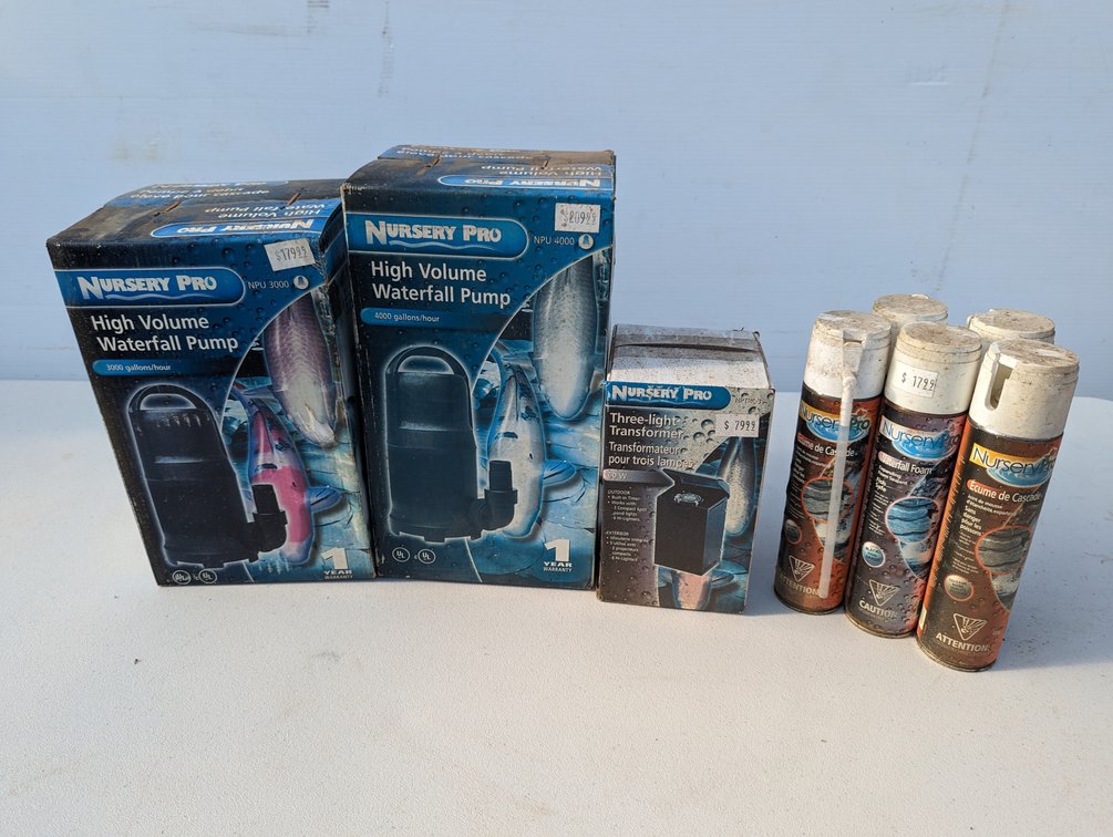 Nursery Pro Pumps and Light Transformer 