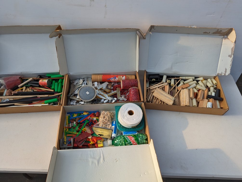 Four Boxes Of Craft Supplies 