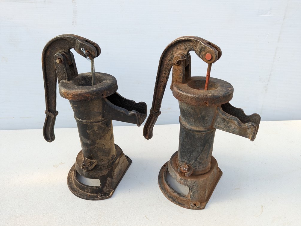 Two Black Water Pumps