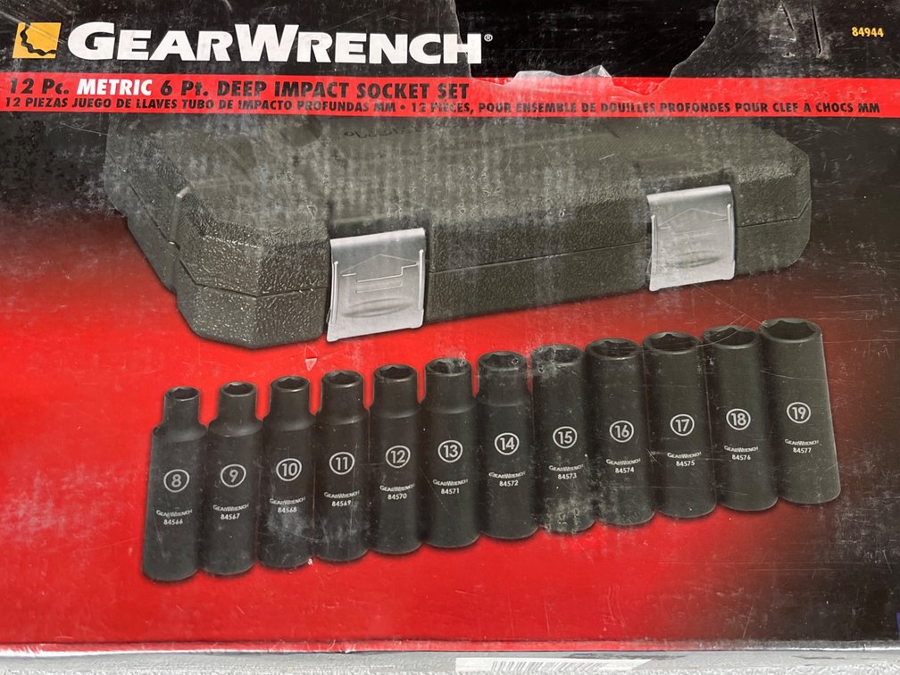 GearWrench Metric Deep Socket Set