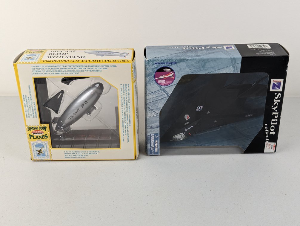 (2) Models - Blimp And Plane