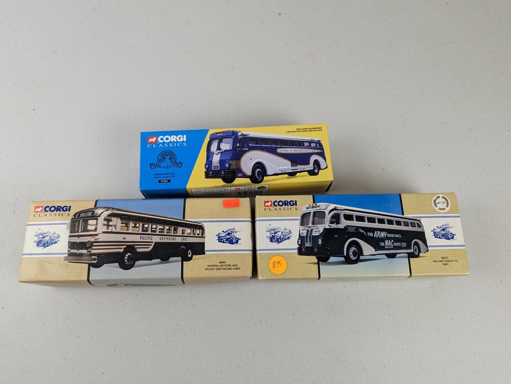 (3) Corgi Buses