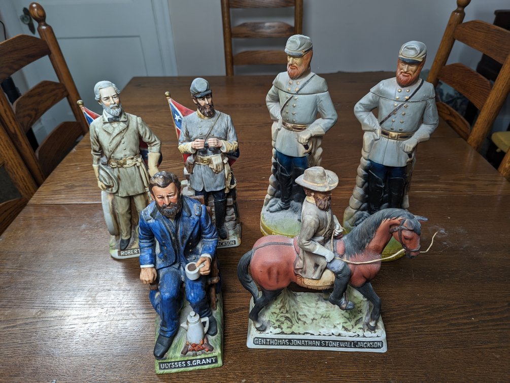 Civil War Generals Decanters
