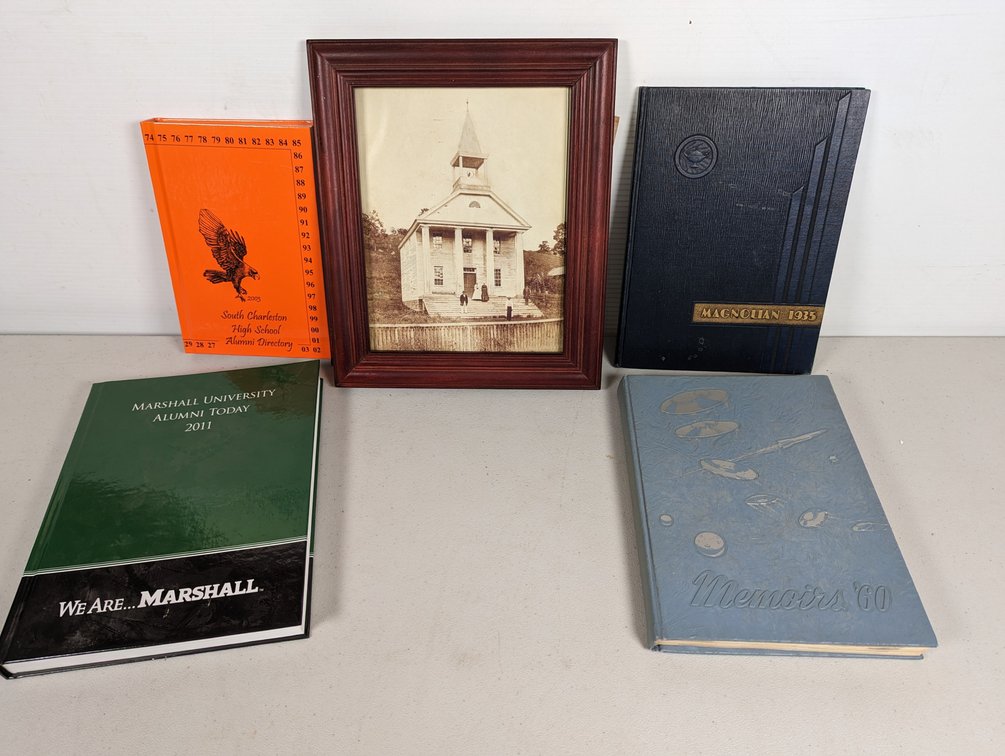 Yearbooks And Old Print Of First Presbyterian From South Charleston WV