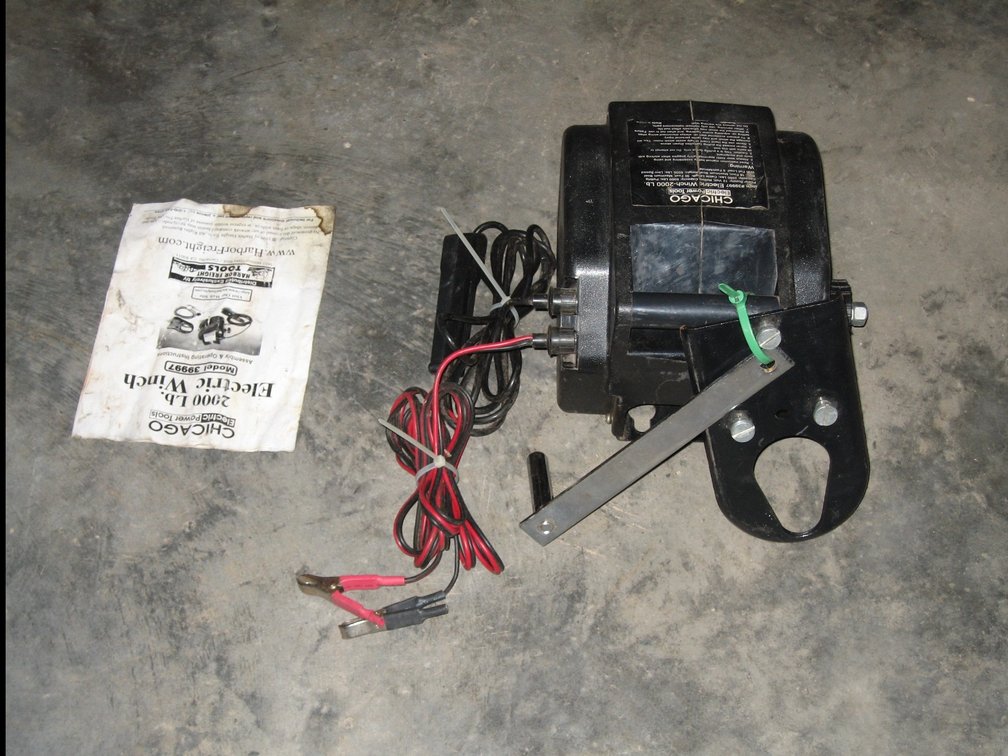 Chicago Electric Model 39997 2000 lbs. 12-volt Electric Winch