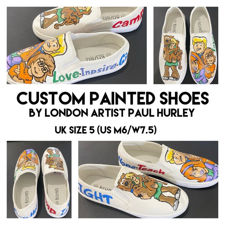 Custom Painted Shoes By London Artist Paul Hurley