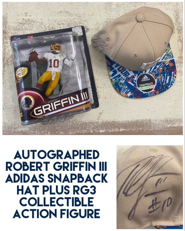 Autographed Robert Griffin III Adidas Hat