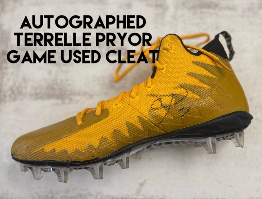 Autographed Terrelle Pryor Game Used Cleat