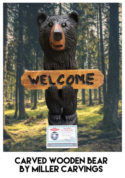 Carved Wood Bear By Miller Carvings
