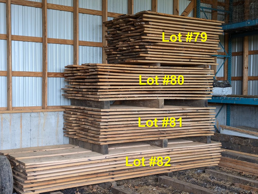 Stack Of Red Oak Lumber