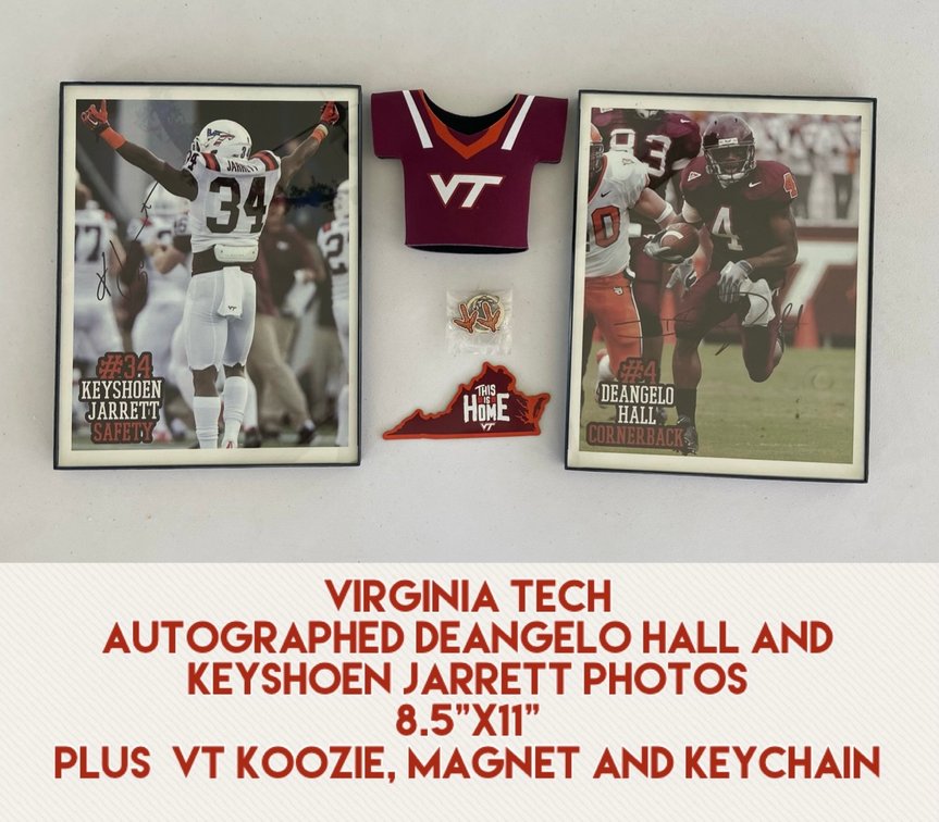 Virginia Tech Autographed Photos