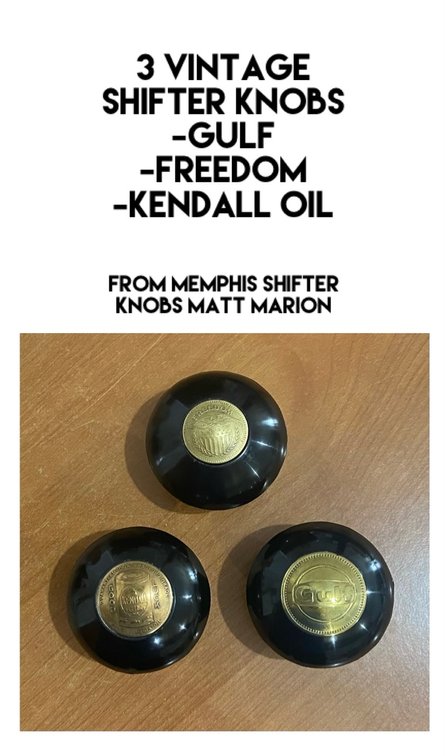 Three Vintage Shifter Knobs