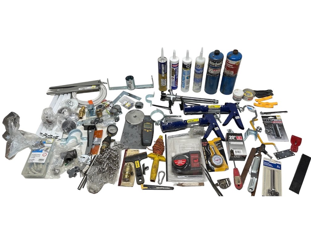 Large Miscellaneous Tool and Hardware Lot 