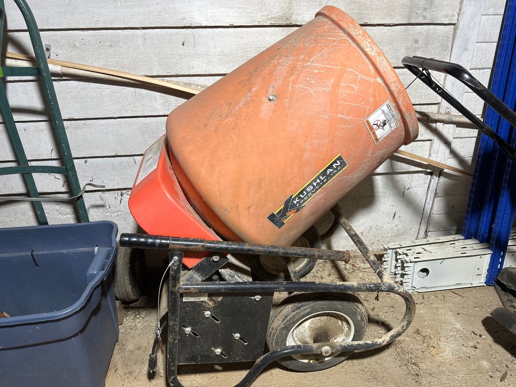 Kushlan Rolling Concrete Mixer Model-350W & 350P & 350WSB 