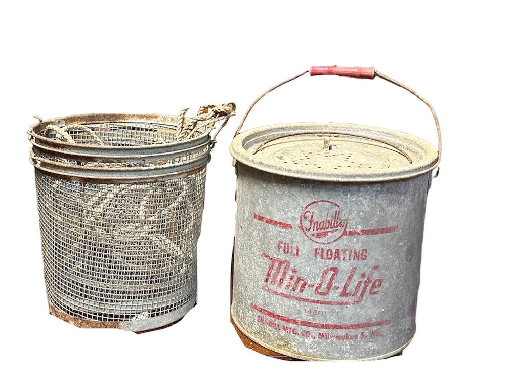 Minnow Bucket & Wire Minnow Trap 