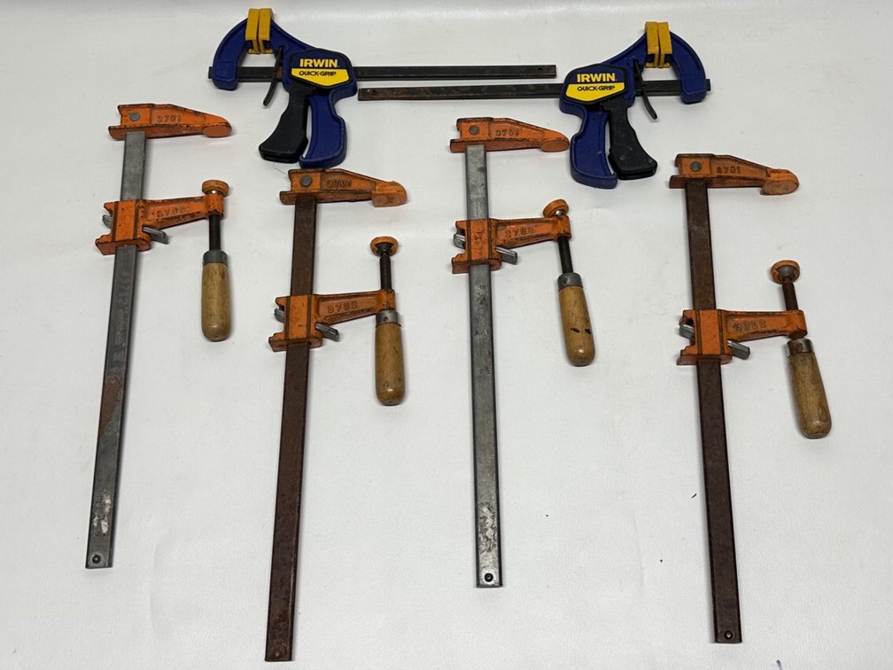 Six Wood Clamps