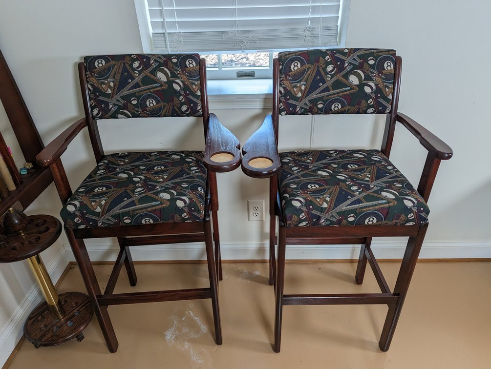 Two Bar Height Chairs