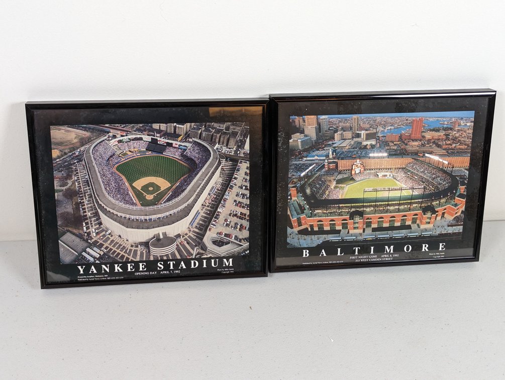 Yankee Stadium and Baltimore Prints