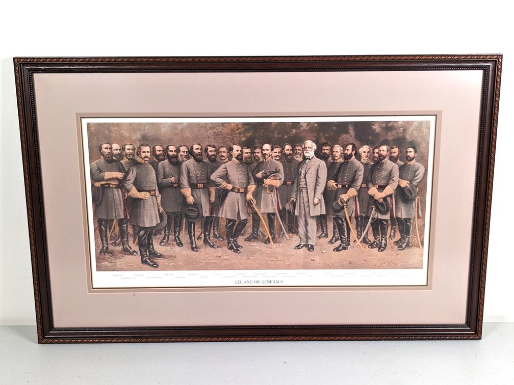 "Lee And His Generals" Print By G. B. Matthews