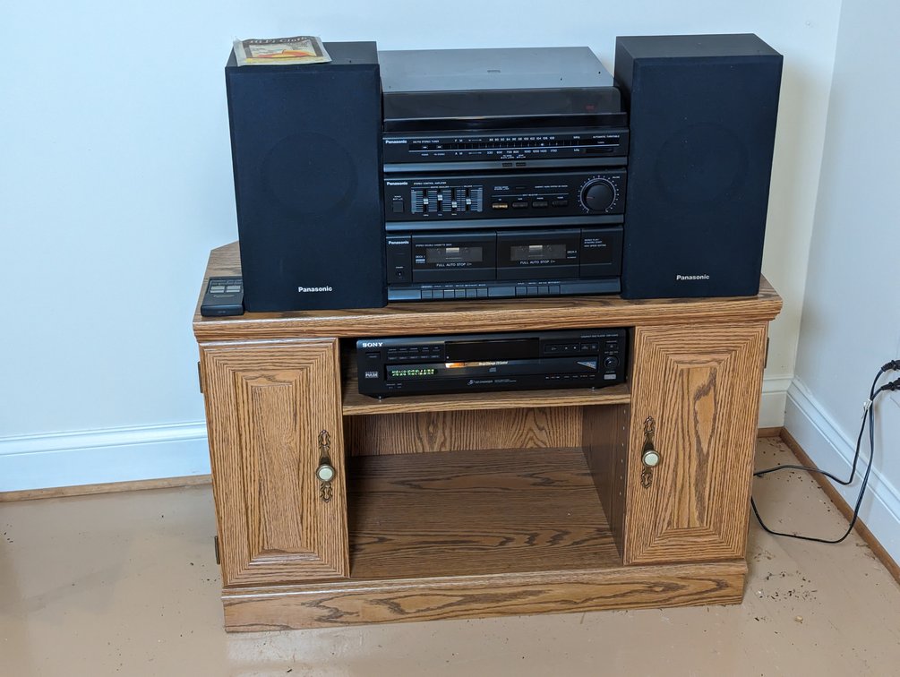 Sound System and Cabinet 