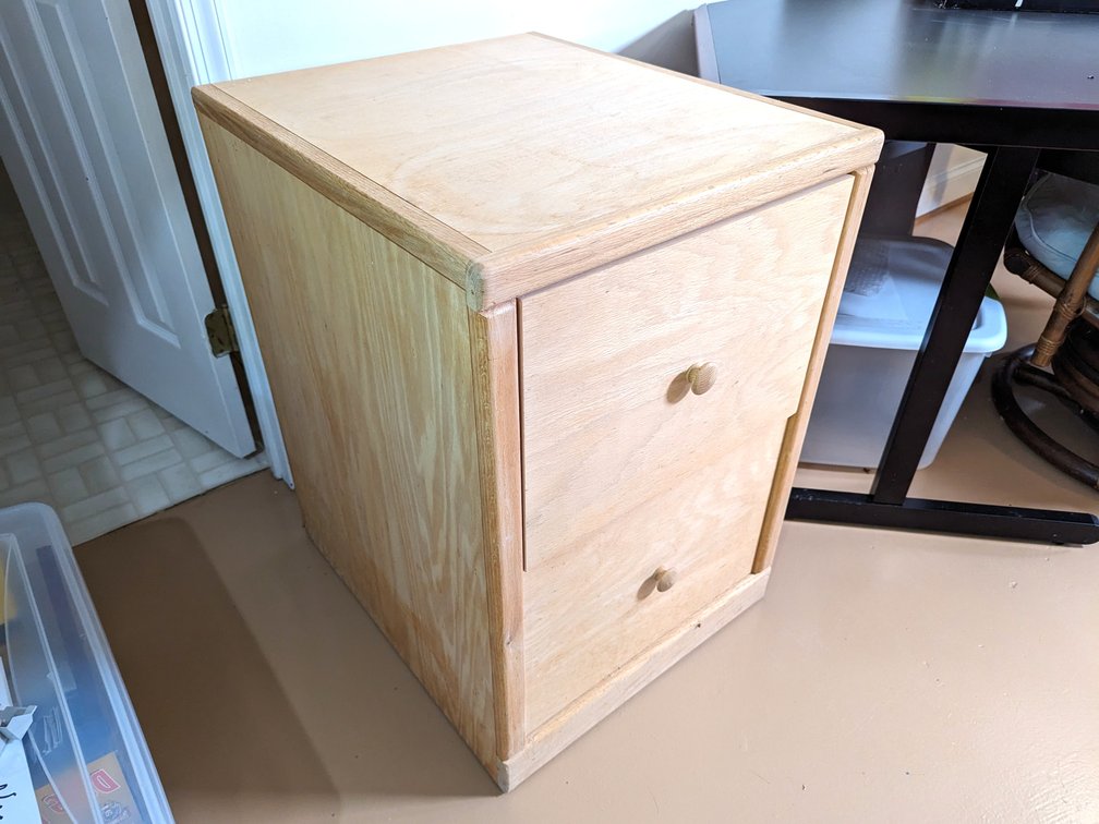 Wood Filing Cabinet 
