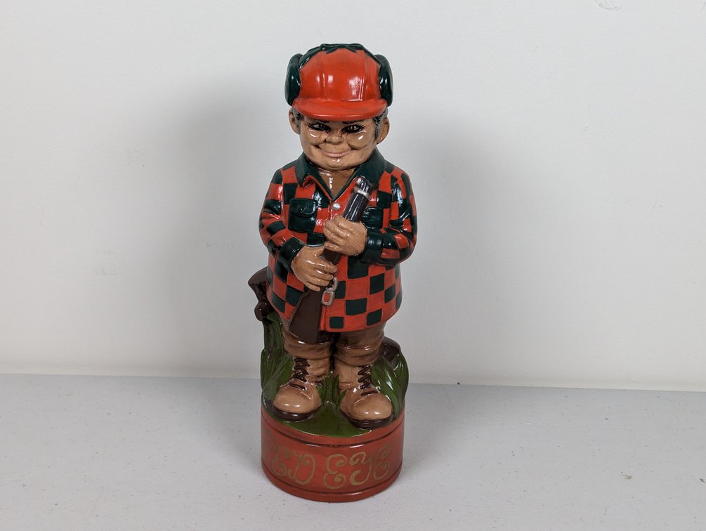 Alberta's Molds Hand Painted Hunter Decanter 