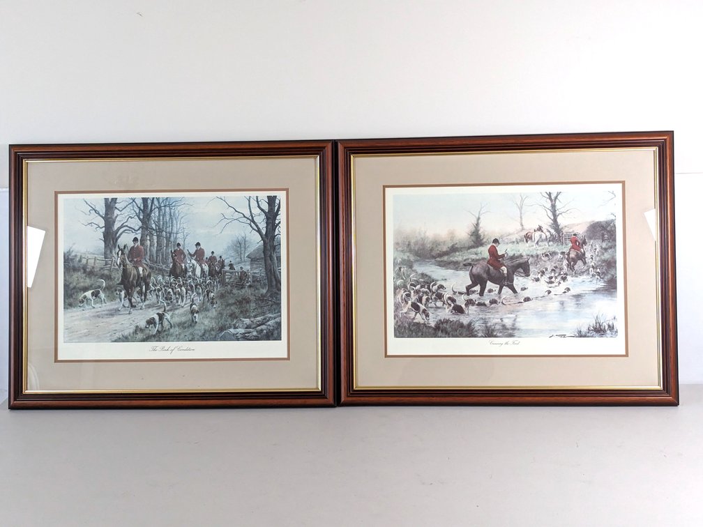 Pair Of Hunting Prints By George Wright