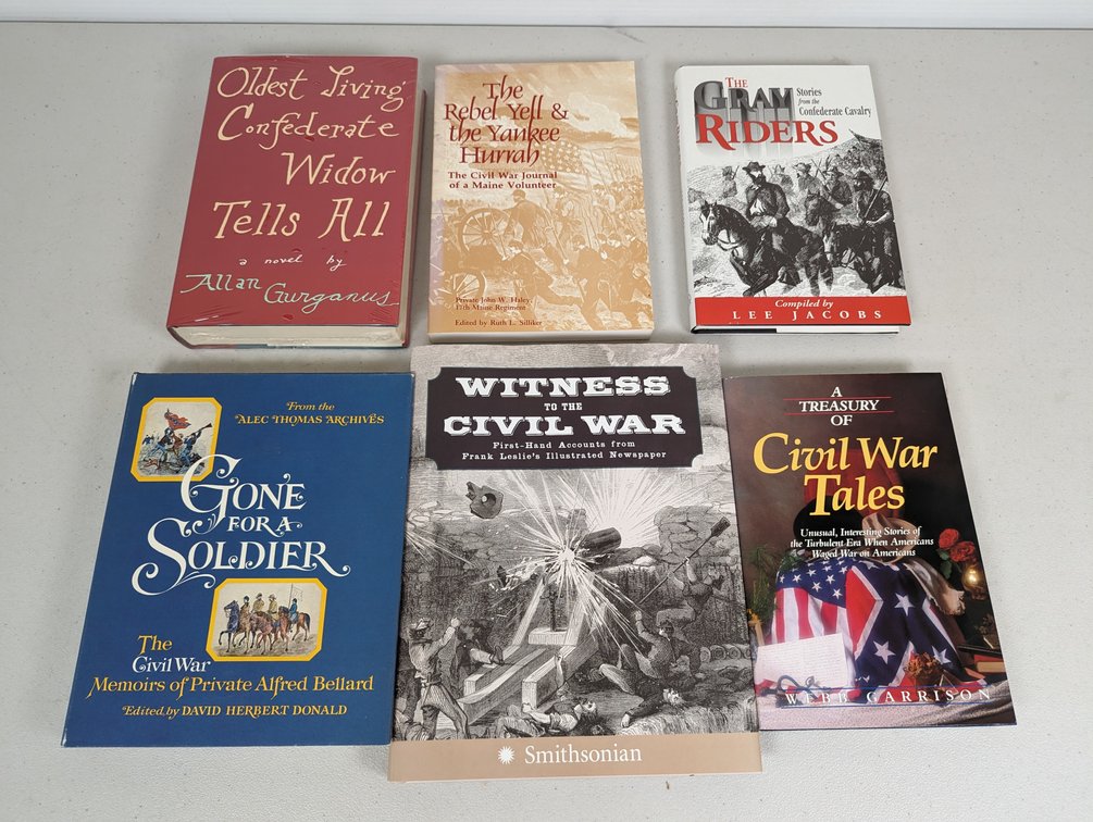 (6) Civil War Books