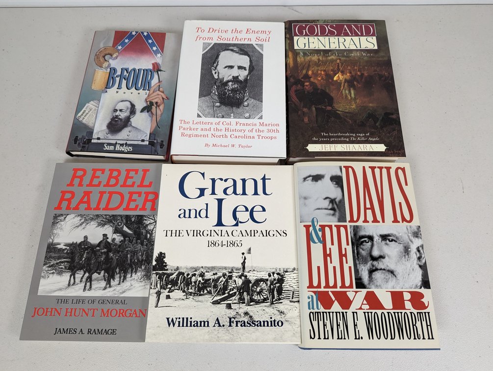 (6) Civil War Books