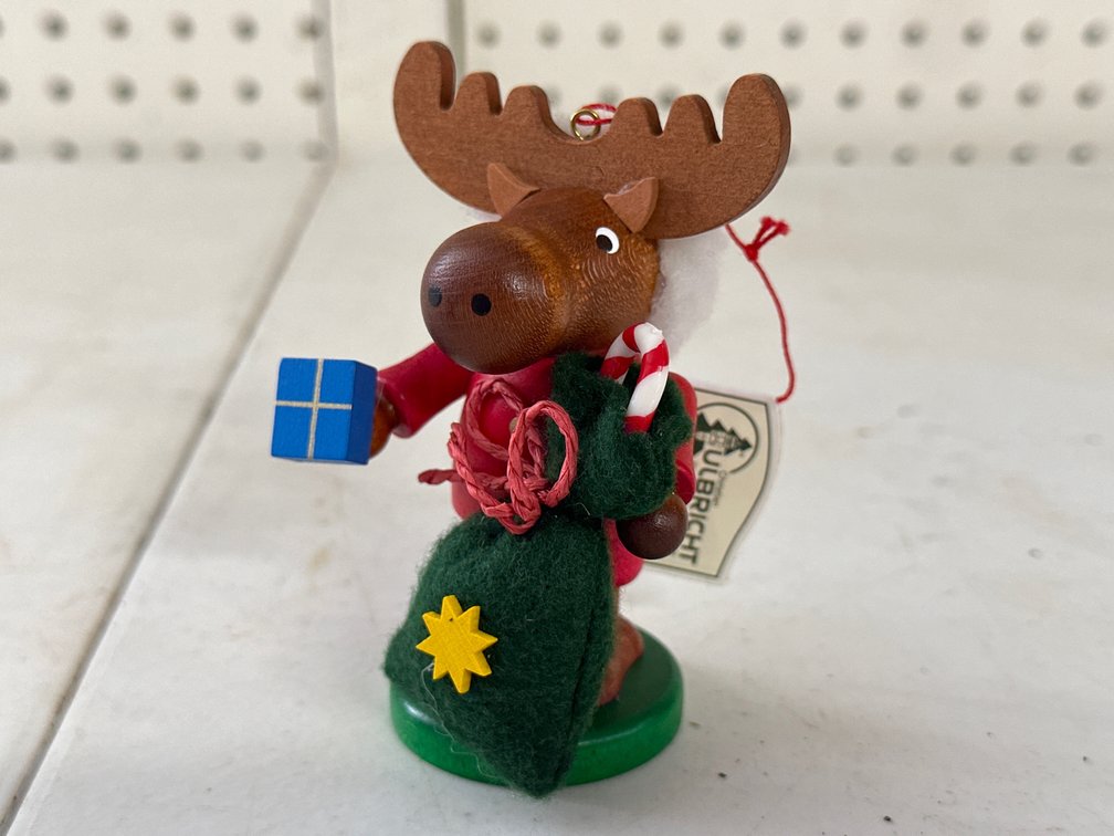 Christian Ulbricht Santa Elk Ornament