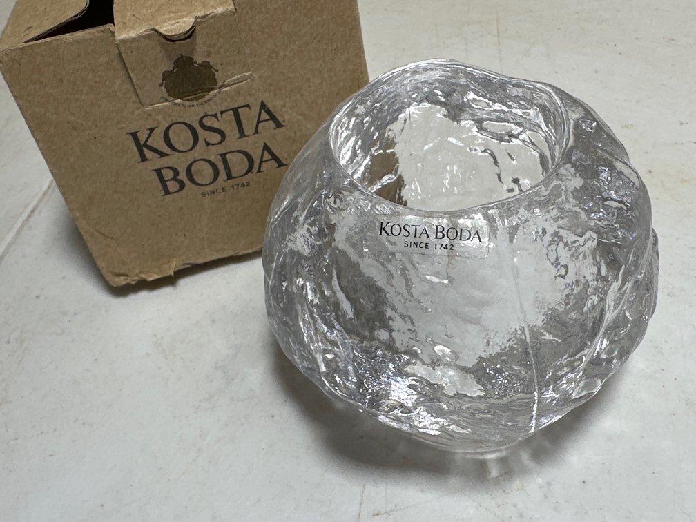 Kosta Boda 67350 Ann Warff Snowball Votive Hurricane Candle Holder 