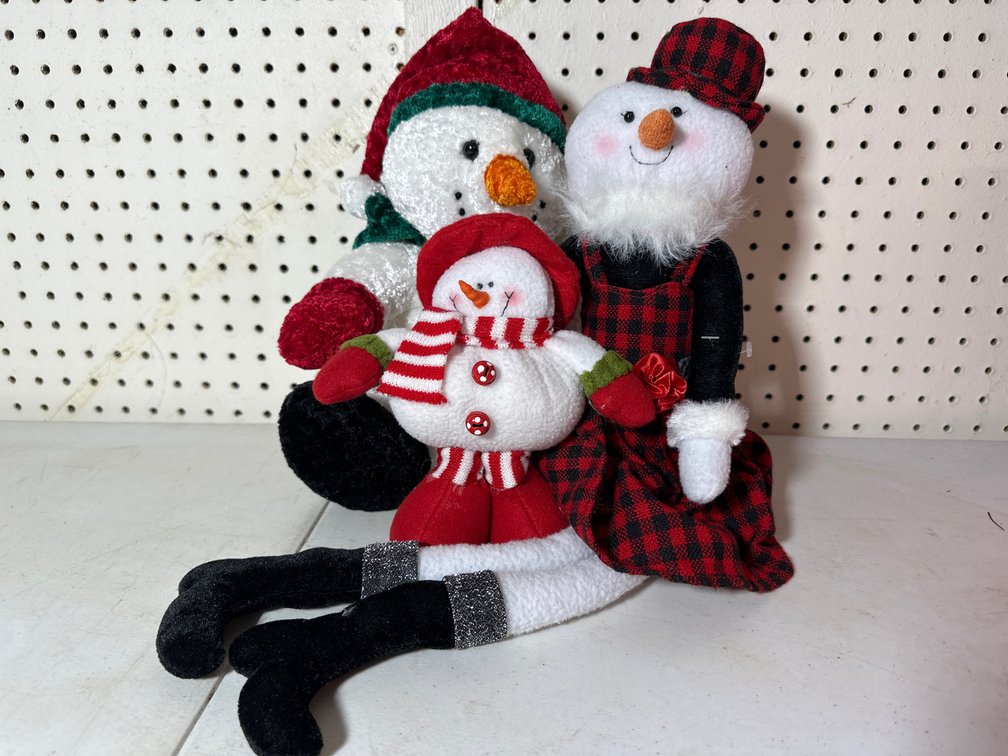 Plush Snowman Characters 