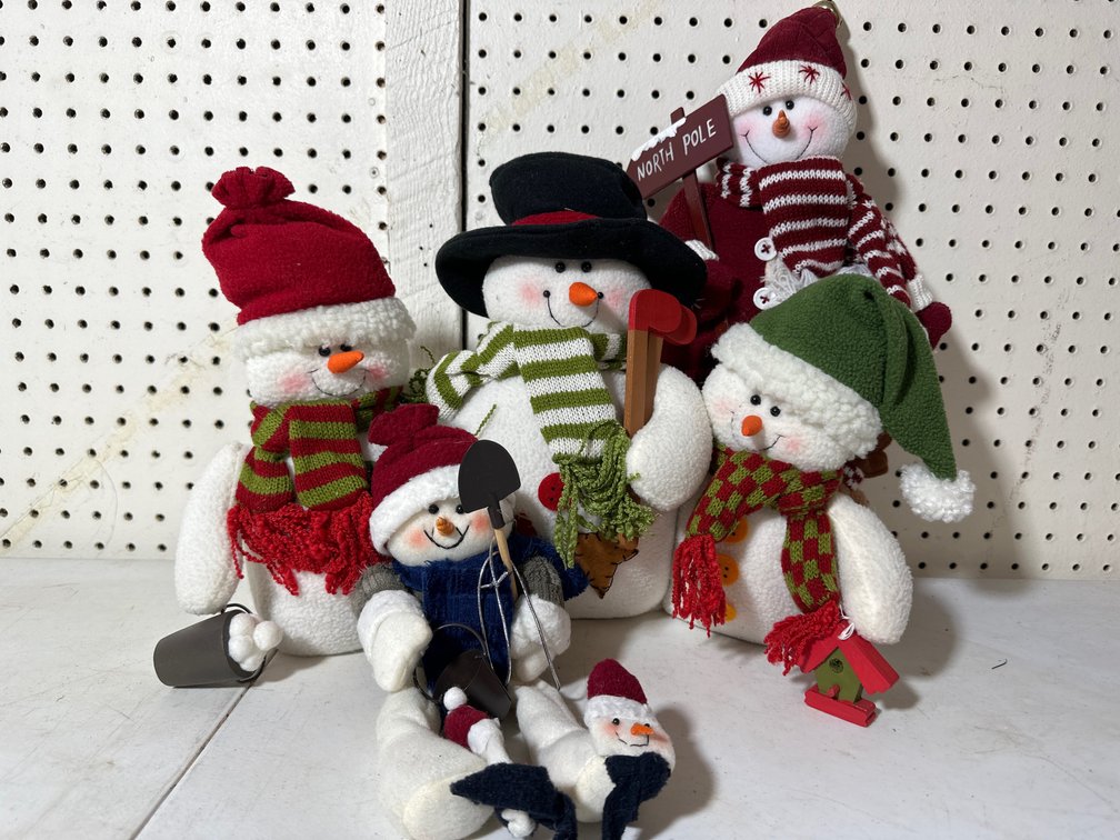 Plush Snowman Characters 